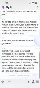 Tennessee football snapchat